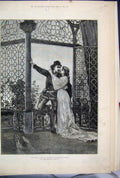 Original Old Antique Print 1882 Scene Romeo Juliet Lyceum Theatre Fine Art 19th