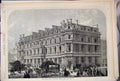 Original Old Antique Print 1866 Union Bank Chancery Lane London Horse Carriage