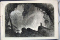 Original Old Antique Print 1863 Manfred Drury Lane Theatre Steinbach Waterfall
