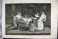 Original Old Antique Print 1889 Wines Family Dinner Table Cheers Fine Art 19th