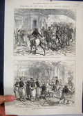 Old Antique Print 1876 War Sketches Bashi-Bazouks Bulgaria Servia Horses 19th