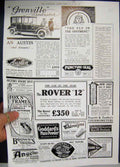 Old Antique Print 1914 Austin Motor Grenville Landaulet Rover Car Advert 20th