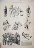 Old Antique Print 1884 Parliamentlord Edmond Fitzmaurice Salisbury Sketch 19th