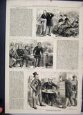 Old Antique Print 1880 Election Untrustworthy Standard Bearers Sketches 19th