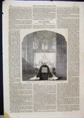 Old Antique Print 1861 Funeral Duchess Kent Ante Chapel Georges Windsor 19th