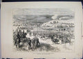 Original Old Antique Print 1877 War Reconnaissance River Vid General Laskareff