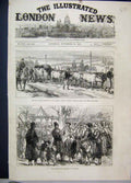 Old Antique Print 1876 War Servian Gun Turks Armistice Paratjin Sketches 19th