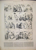 Original Old Antique Print 1884 Royal Commission Technical Education Sketches