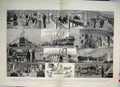 Old Antique Print 1881 Training Royal Navy Calcutta Ships Vernon Canteen 19th