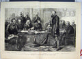 Antique Old Print High Commission Alabama Claims Earl De Grey Ripon Davis