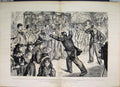 Original Old Antique Print 1894 Photographer Beanfeast Holidaymaker Sketch