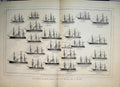 Original Old Antique Print Ships Flying Squadron Mediterranean First Reserve