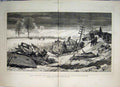 Old Antique Print 1875 Shipton Railway Accident Train Crash Snow Sketch 19th