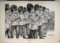 Original Old Antique Print 1892 Queens Guard James Park Music Band Sketch 19th