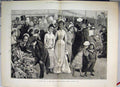 Original Old Antique Print 1880 Flower Show Royal Botanic Garden Regent Park