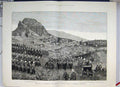 Original Old Antique Print 1880 War Basutoland Attack On Lerothodi'S Strong 19th
