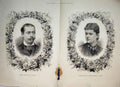 Original Old Antique Print Prince LeofAlbany Helen Waldeck Portraits 1882 19th