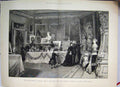 Original Old Antique Print Silver Wedding Gifts On View Palace Germany 1883 19th