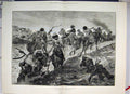 Original Old Antique Print Skirmish On Road To Plevna Horses Soliders 1877 19th