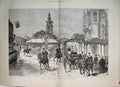 Original Old Antique Print 1882 Opening Royal Court Justice Arrival Queen 19th
