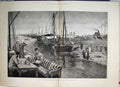 Original Old Antique Print 1884 Sending Home Christmas Greetings Wady Halfa 19th