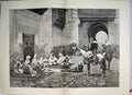 Original Old Antique Print 1884 A Moorish Criminal Trial Men On Horses Victorian