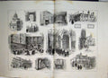 Original Old Antique Print 1886 Charterhouse Scenes Dining Hall Howard House