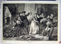 Original Old Antique Print 1868 Story Gen Comb English Lesson White Berries 19th