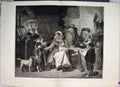 Old Antique Print 1882 The Orphan Family Welcoming New Addition Fine Art 19th