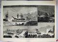 Original Old Antique Print 1880 Late Storms Wrecks Scarborough Plymouth 19th
