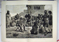 Original Old Antique Print 1879 Major Cavagnari Shinwarries Protection On Road