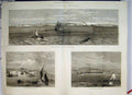 Original Old Antique Print 1877 Entrance Dardanelles Castles Asia Europe 19th