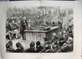 Original Old Antique Print House Commons Debate Government Ireland 1886 19th