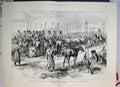 Original Old Antique Print Camp Cossacks Galatz Boot And Saddle 1877 Victorian