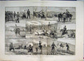 Original Old Antique Print Incidents Last Years Volunteer Reviews 1882 Victorian