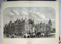Original Old Antique Print Mr Streets Design For New Law Court Building1872 19th