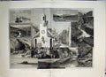 Old Antique Print Isle Man Sketches 1881 Smugglers Cave Waterfall River 19th