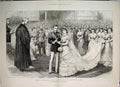 Original Old Antique Print 1881 Marriage Prince William Victoria Berlin Sketch