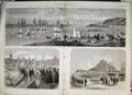 Old Antique Print Princess Wales Penzance Plymouth Sound Iron Clad 1865 19th