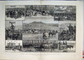 Old Antique Print Ireland Parnell Estate Ploughing Brass Band 1882 Sketch 19th