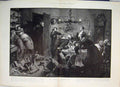 Original Old Antique Print Scene Martha Mulbeer Cook Matilda Jane Huggins 1894