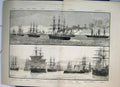 Old Antique Print 1882 Crisis Egypt British Fleet Defending East Ship War 19th