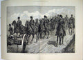 Old Antique Print War 1883 Easter Monday Volunteer Review Horse Artillery 19th