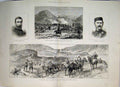 Old Antique Print 1881 Transvaal War George Colley Laing'S Neck Newidgate 19th