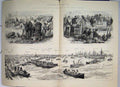 Old Antique Print War Soudan 1884 English Camp Souakim Trinkitat Egyptian 19th