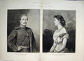 Original Old Antique Print Royal Marriage Berlin Victoria William Prussia 1881