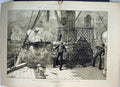 Original Old Antique Print 1882 Explosion Shell H.M.S Alexandria Escape Hosken