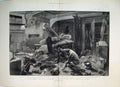 Old Antique Print 1882 Commander Cabin H.M.S Alexandria Shell Explosion 19th
