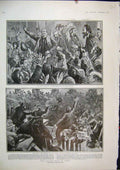Old Antique Print 1903 Labour Riots Paris Deputies Haranguing Municipal 20th