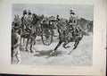 Original Old Antique Print 1894 Review Aldershot Majesty Duke Connaught Horses